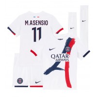 Dres Paris Saint-Germain Marco Asensio #11 Preč pre deti 2024-25 Krátky Rukáv (+ trenírky)